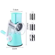 3-in-1 Manual Rotary Cheese Grater for Vegetable Cutter