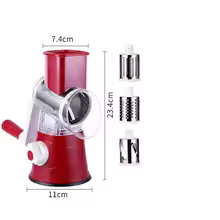 3-in-1 Manual Rotary Cheese Grater for Vegetable Cutter